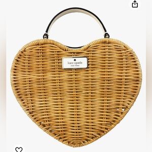 Kate Spade New York Love Shack Heart Wicker Crossbody
